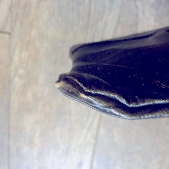 Lauren Merkin metallic Dk gray with gold flecks color clutch - Picture 3 of 6